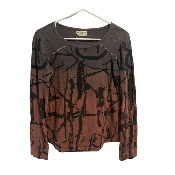 Miss Me Tops - Miss Me Unplugged Long Sleeve Skull Blouse Size Small